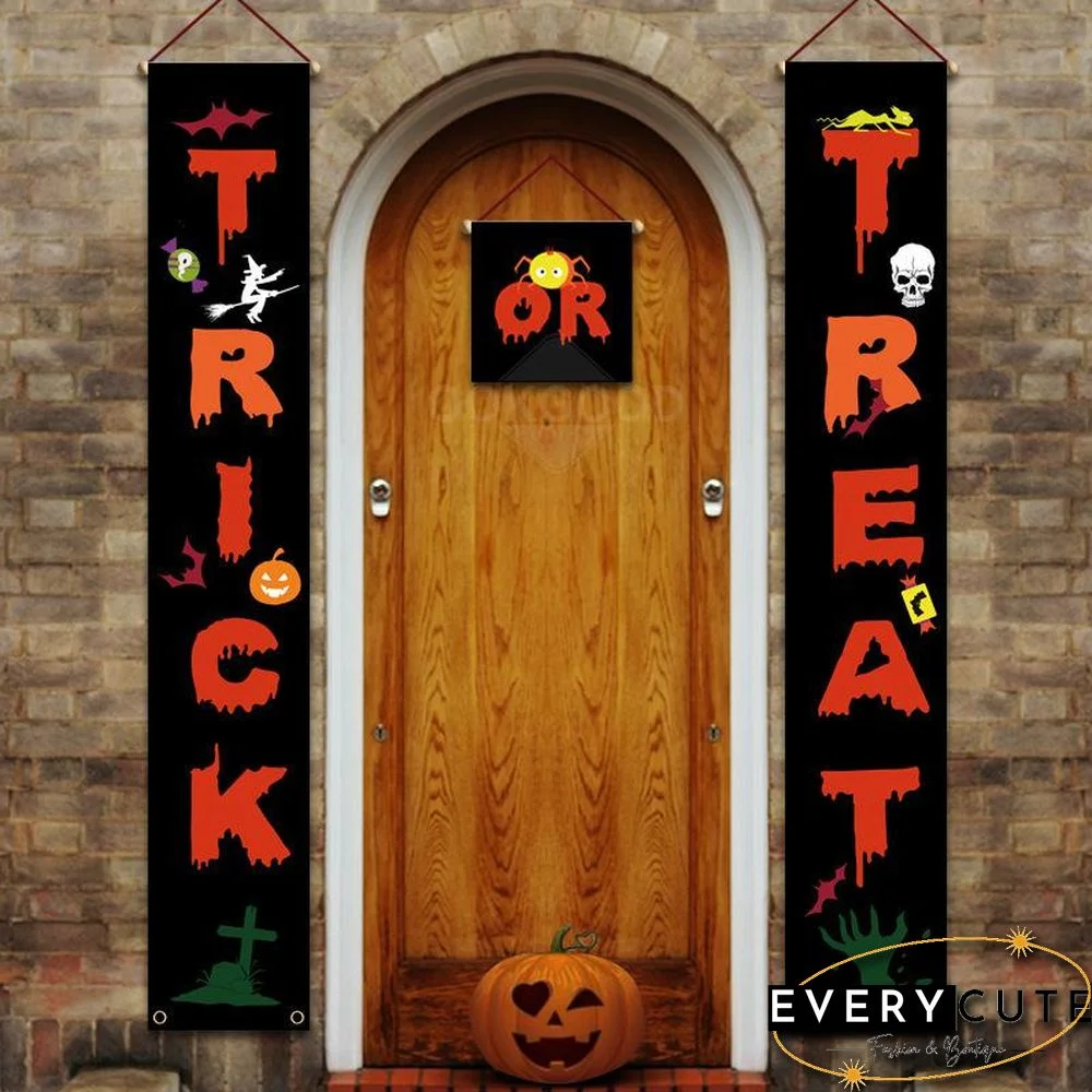 Halloween Themed Porch Flag For Outdoor Decoration