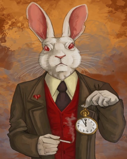 

Bad Bunny Smoking – Paint By Numbers - 40*50CM, 501 Original