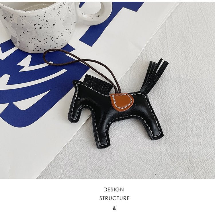 DIY Leather horse Carft keychain