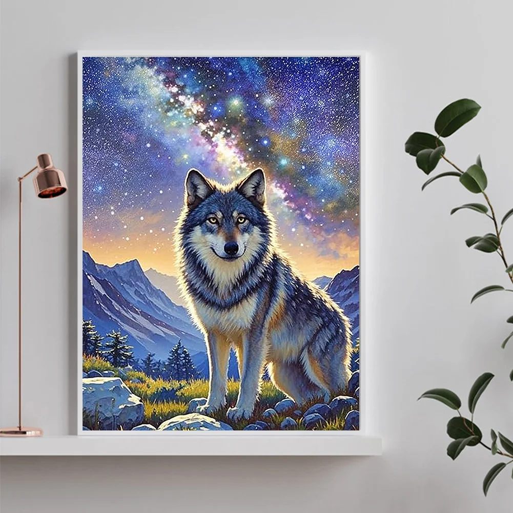 Diamond Painting - Full Round Drill - Wolf(Canvas|30*40cm)