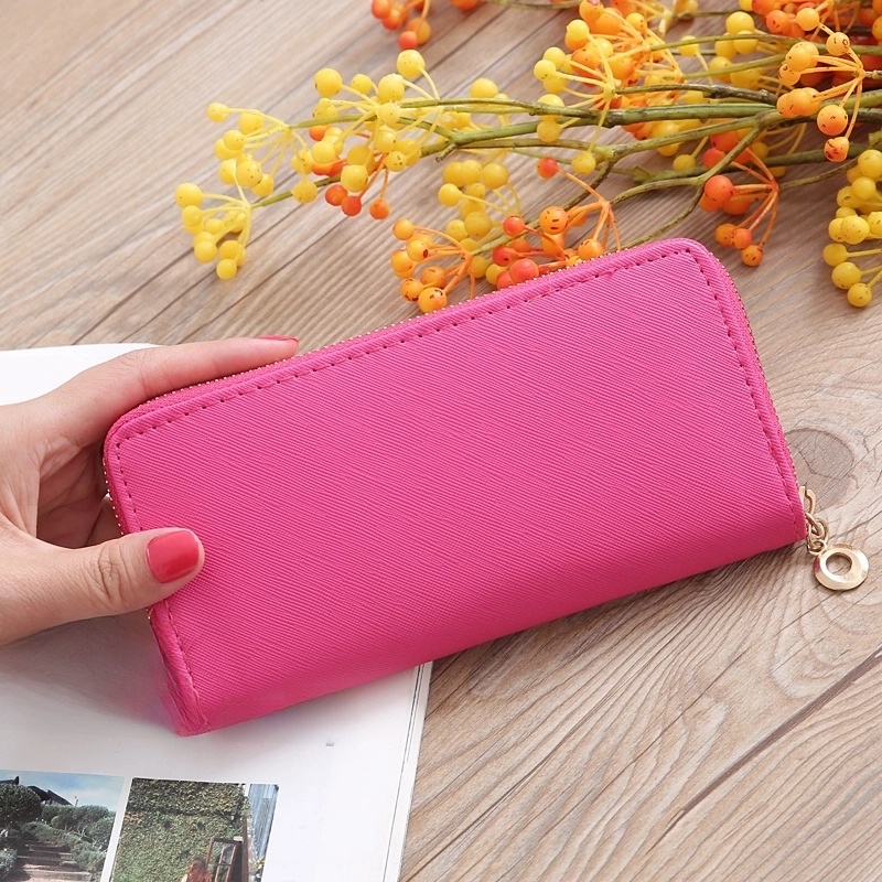 Korean Bowknot Solid Color Wallet