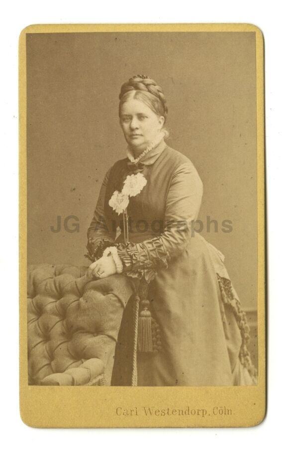 19th Century Fashion - 19th Century Carte-de-visite Photo Poster painting - Cologne, Germany