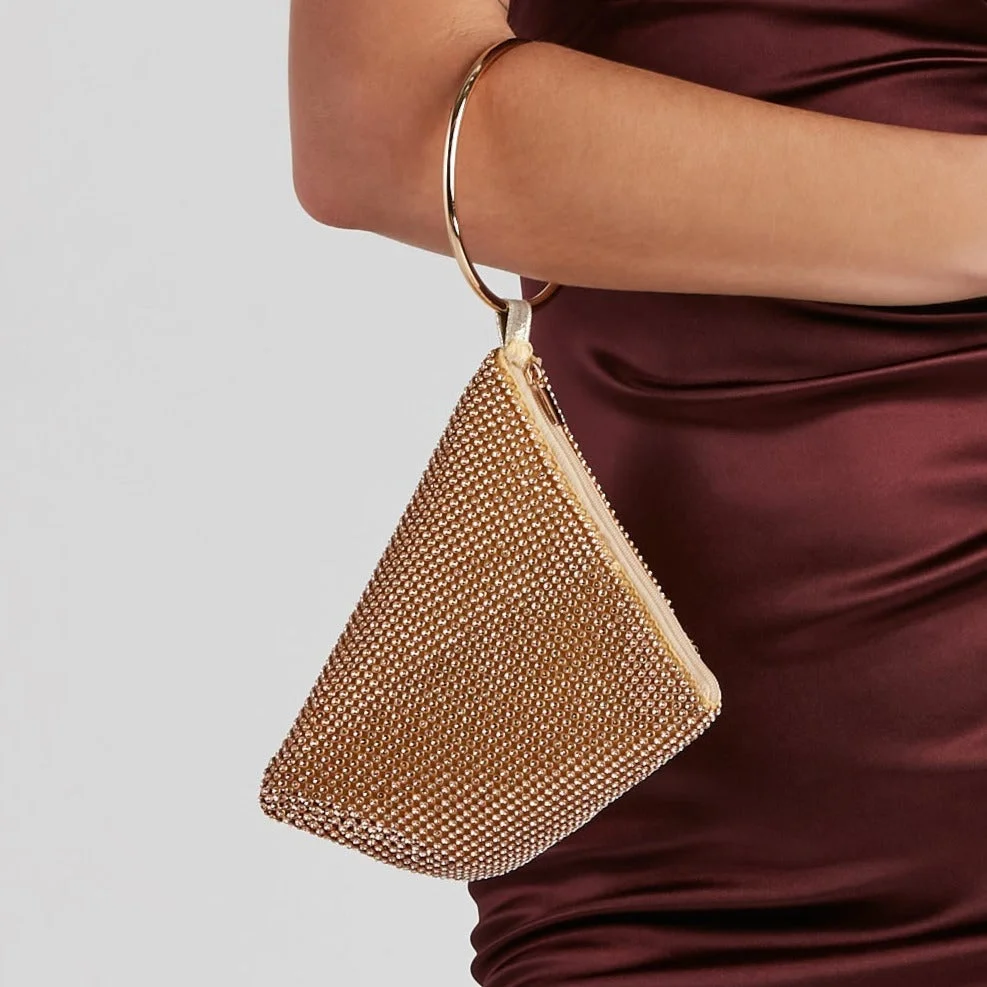 Sparkle And Glow Rhinestone Evening Prom Bag-VESSFUL