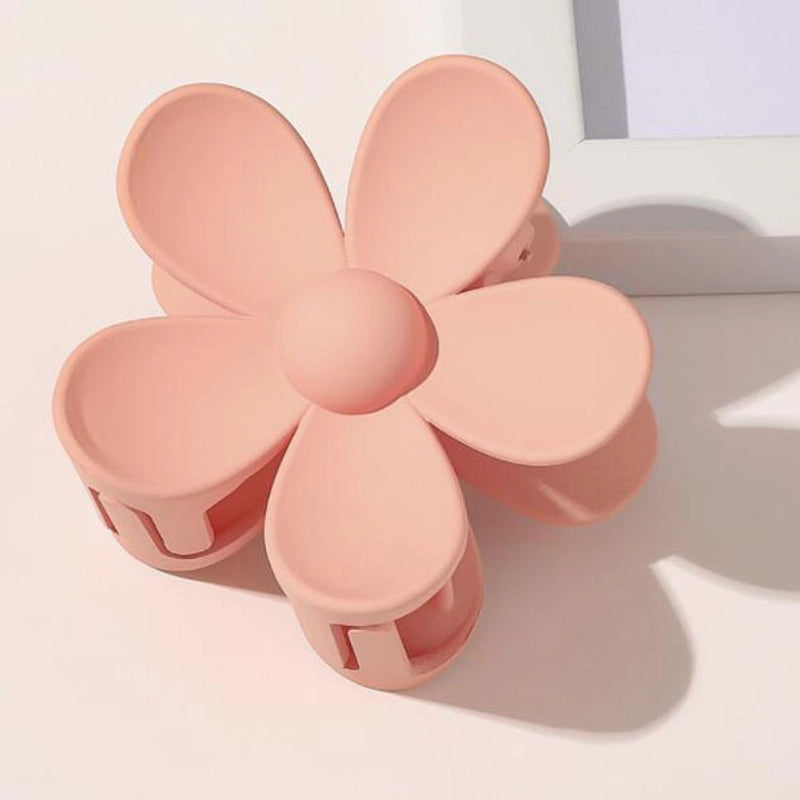 Women’s Sweet Korean Style Flower Plastic Stoving Varnish Hair Claws
