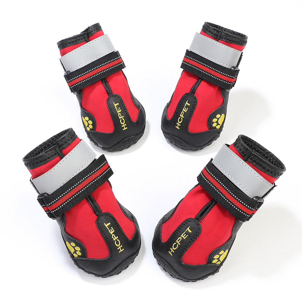 

Waterproof Non-slip Pet Dog Shoes, Red, 501 Original