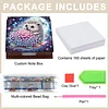 Wooden DIY Hedgehog Hydrangea Bouquet Diamond Painting Kit Note Box for Office