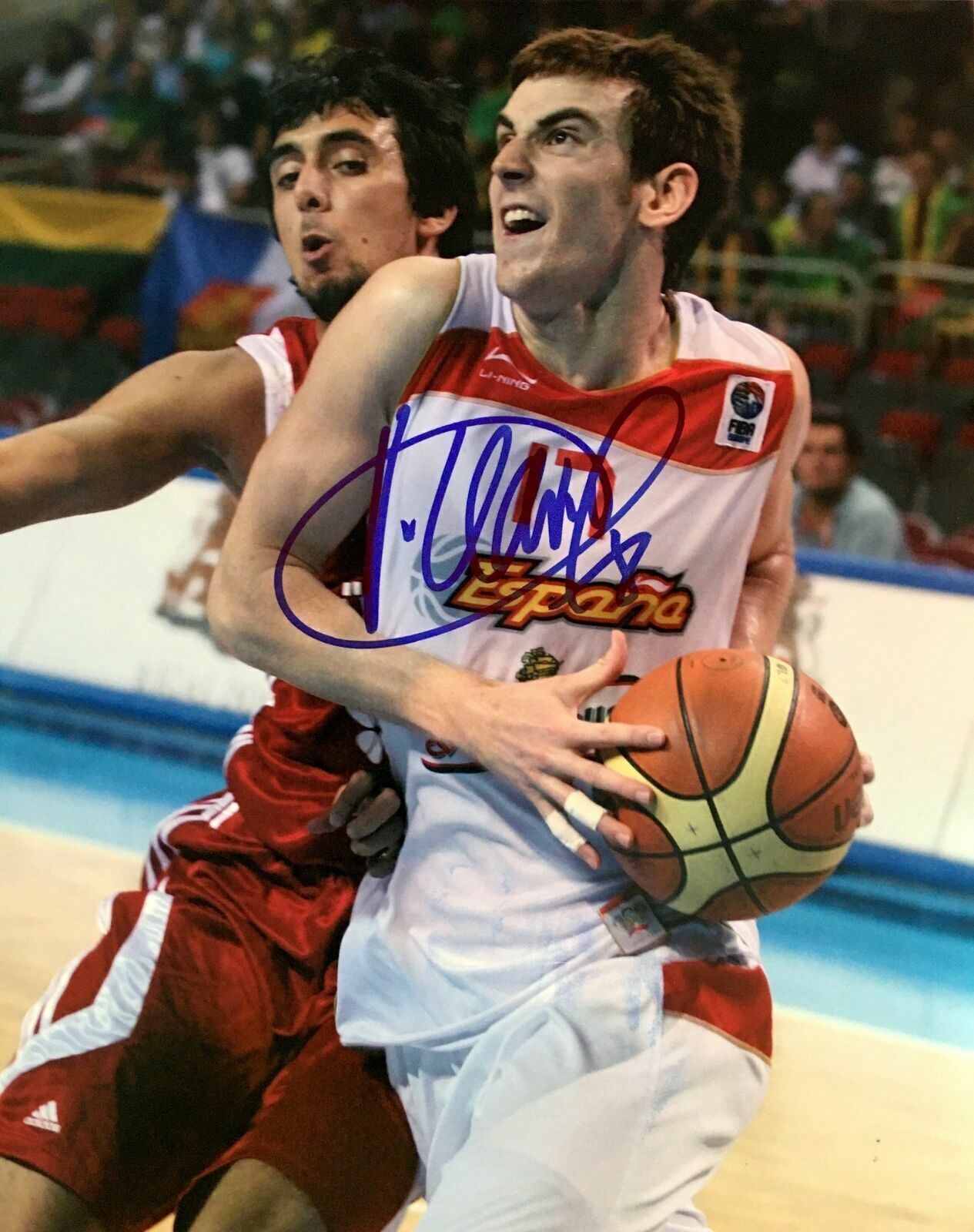 Victor Claver Signed Portland Blazers 8x10 Photo Poster painting  SHIP Autograph Auto