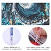 (US Only)5D DIY Full Round Drill Blue Fluid Diamond Painting Kit Home Decor Art 80x40cm