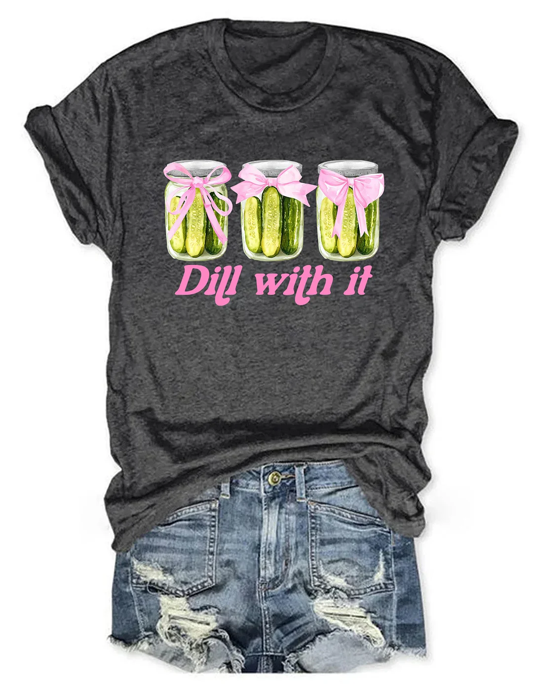 Funny Dill With It Pickle T-shirt