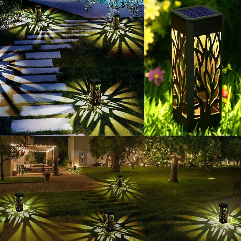 Solar Powered LED Garden Lights, Waterproof Solar Pathway Lights  Outdoor Garden decor For Yard