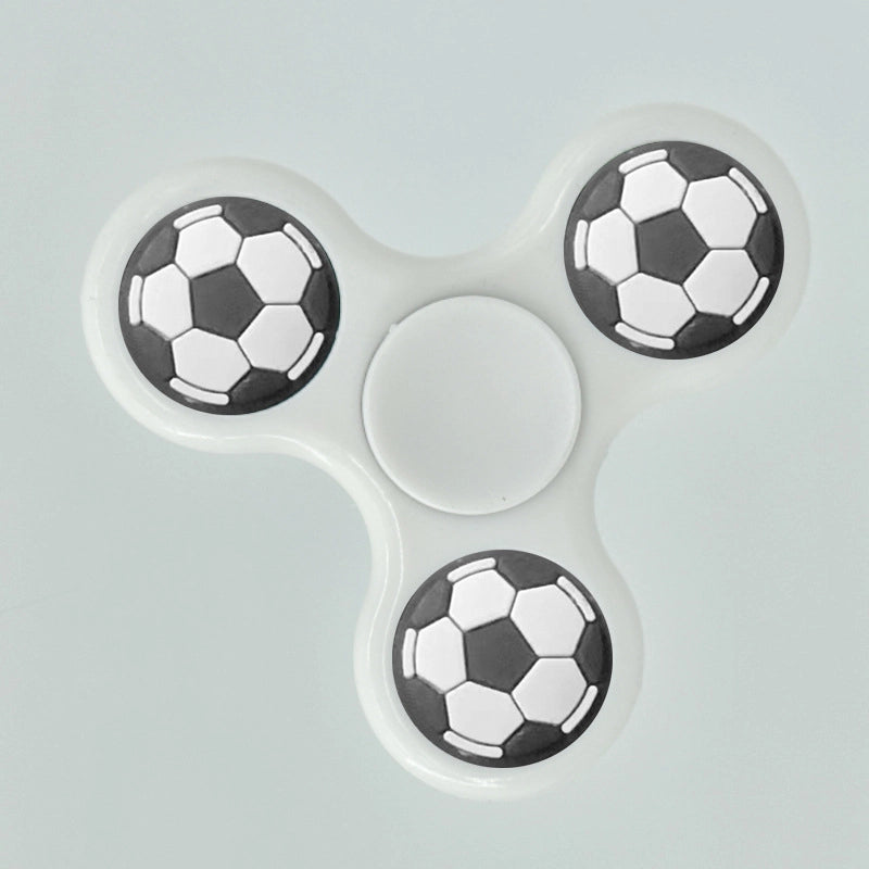 Fashion Solid Color Three-leaf Bracket Fingertip Gyro Toy