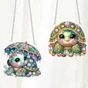 (US Local)2pcs/set 5D DIY Diamond Painting Dots Animal Flower Special Shape Pendant Hanging Craft Kits