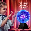 Plasma Ball: 6 Inch Plasma Globe Touch & Sound Sensitive Plasma Ball Lamp Electric Ball Lightning Toys for Kids, Parties, Home, Prop, Decoration, Christmas Gifts