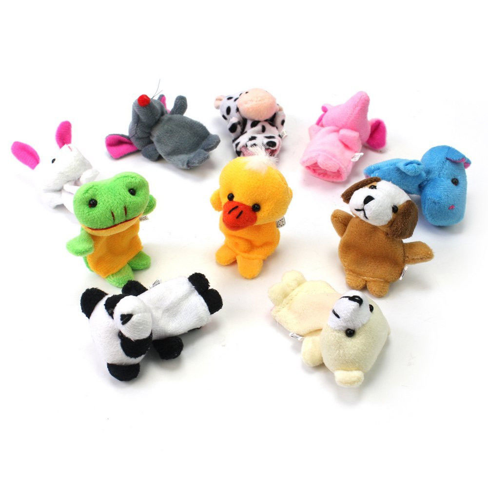 

Chinese Zodiac 12 Animals Finger Puppets Plush Toys Kids Baby Play Toys, 501 Original