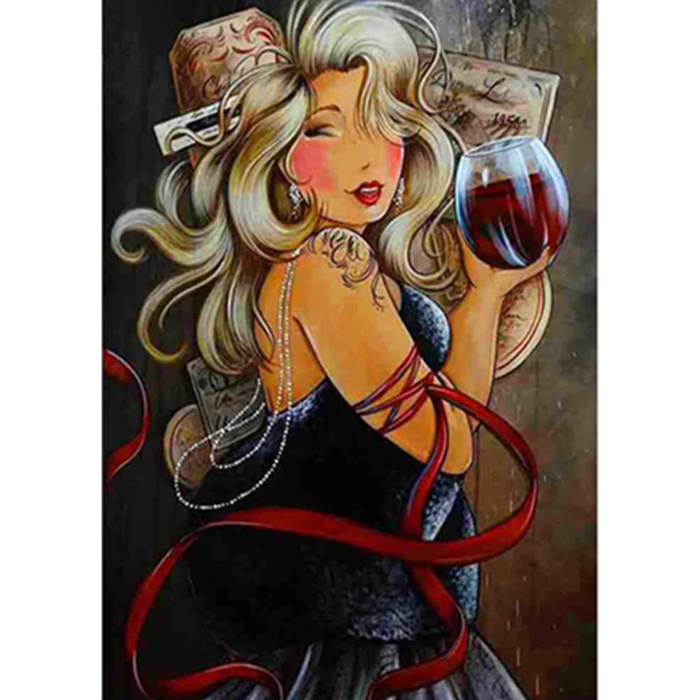 

Happiness Fat Lady - Round Drill Diamond Painting - 30*40CM, 501 Original