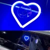 Car LED Neon Light interior Decoration DIY Modification Heart-Shaped Luminous Atmosphere Light USB\Cigarette Lighter Plug Neon Light Window Light