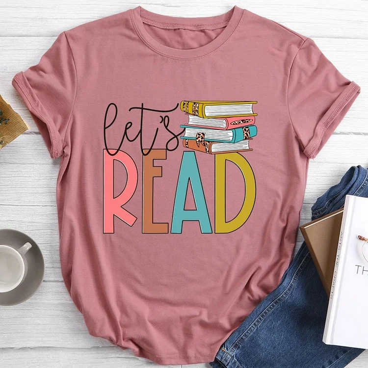 Let is Read Round Neck T-shirt