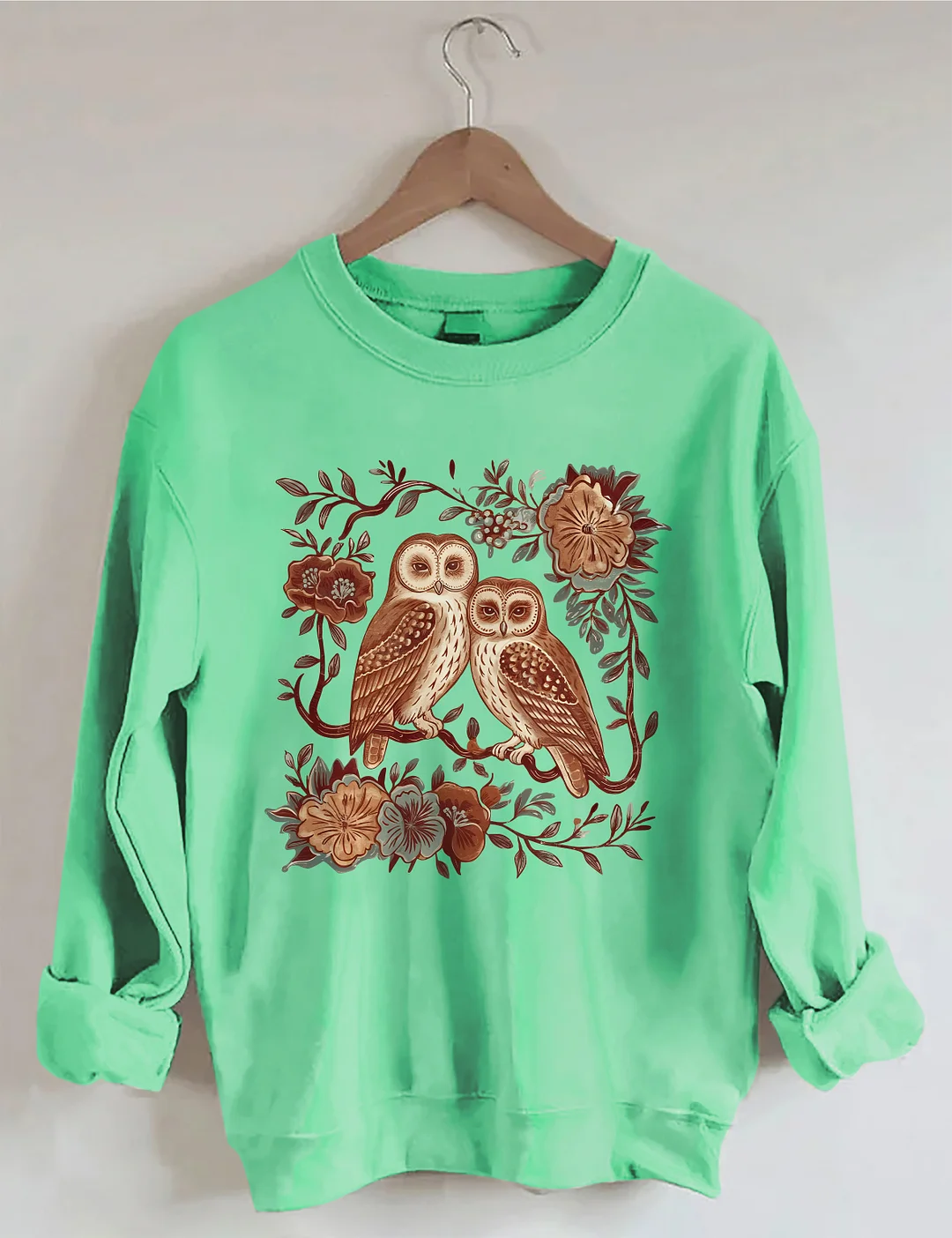 Floral & Owl Sweatshirt