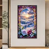 (40*70cm)Snow Scenery - Round AB Drill Diamond Painting