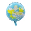 20PCS Babyshower Cross Baptism Ceremony Aluminum Film Balloons Community Party Festive Decors