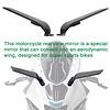 Modified Motorcycle Rearview Mirror,1 Pair Adjustable Rotating Side Mirrors,Wide Viewing Angle Wing Rearview Mirrors for Ninja 300 400 650 ZX6R CBR1000RR