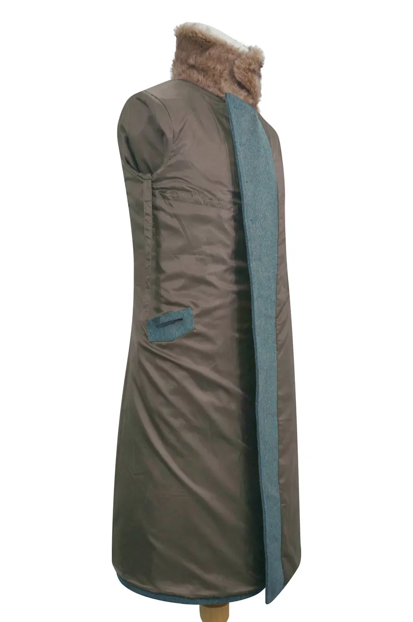   Polizei German Officer Fur Collar Wool Greatcoat German-Uniform