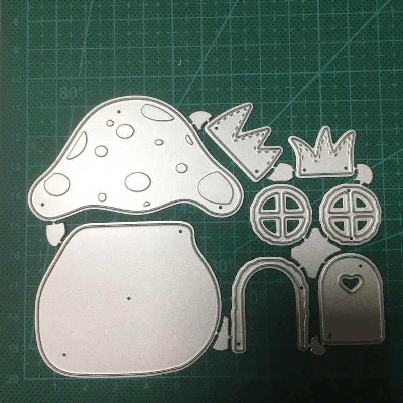 Christmas House Tree Metal Cutting Dies Stencils dies for DIY Scrapbooking Dies Decorative Embossing Die Cuts Paper Cards Making