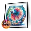 Diamond Painting-DIY Full Round Drill Betta Fish(40*40CM)