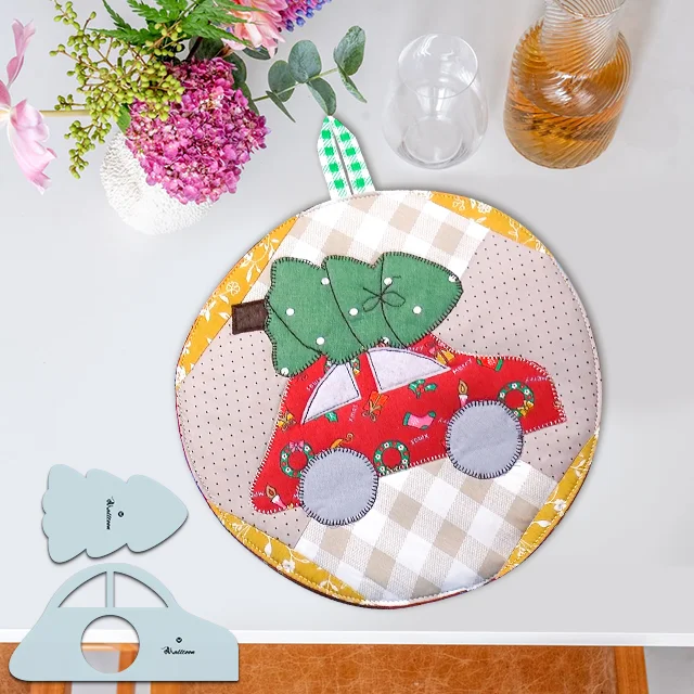 DIY Patchwork Heat-Resistant Mat Sewing Template - Includes Instructions