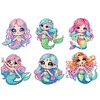 6Pcs Acryl Meerjungfrau - 5d DIY Handwerk Aufkleber Magnet