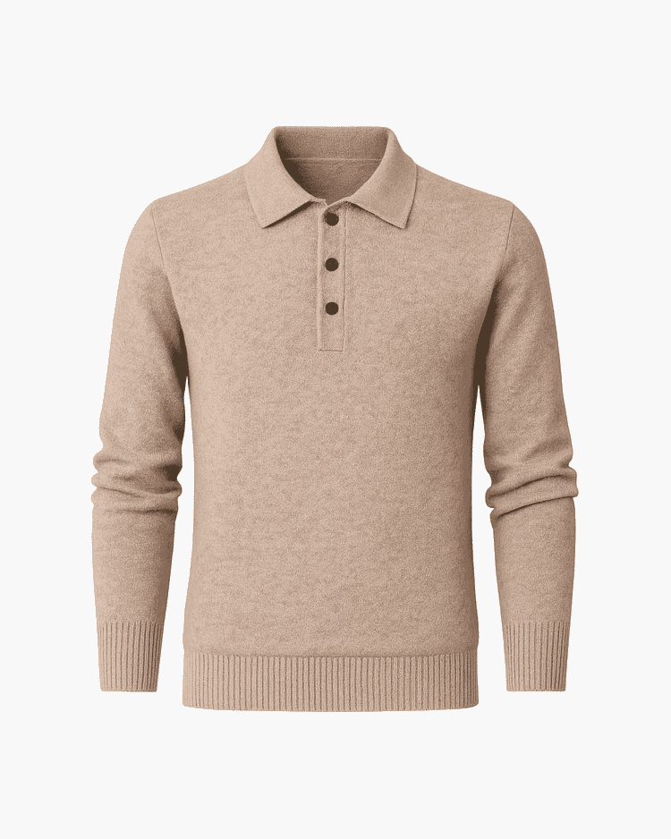 Cashmere polo shirt