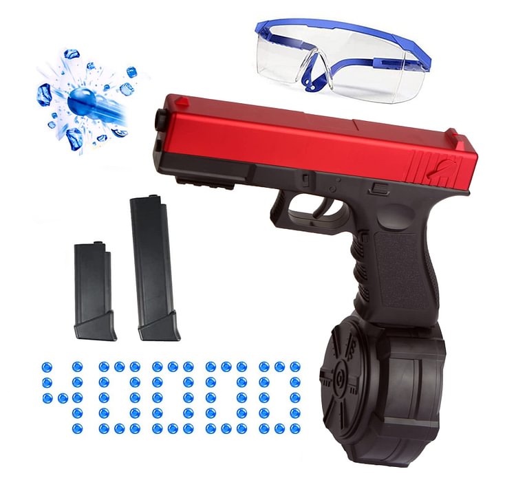 Gel Blaster Electric Gelball Blaster Automatic Splatter Ball Blaster Electric Gun Toy Gift for Outdoor Activities Shooting Team Game BB Gun Toy