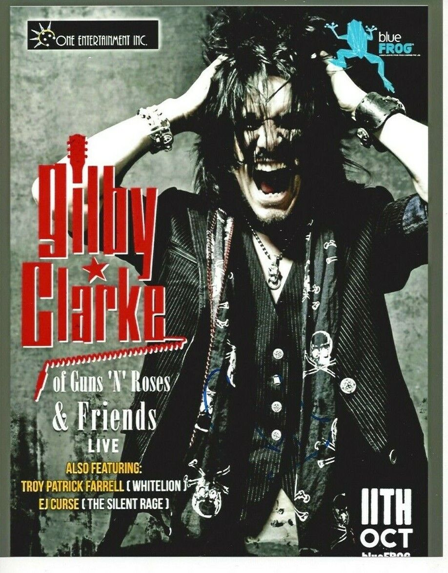 Gilby Clarke autographed 8x10 Guns N RosesC632