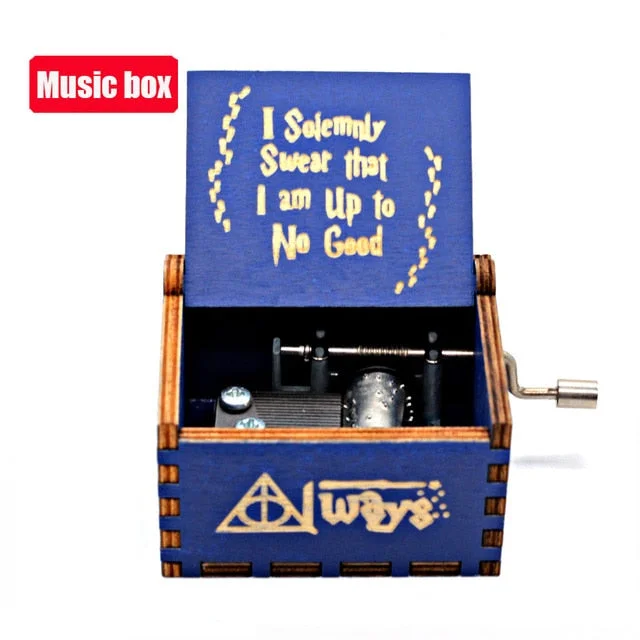 Merry Christmas Various Movie Anime Themes Music Boxes Wooden Hand Crank Birthday Gift New Year's Gift Home Decor