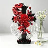 Gothic Cross & Rose & Skeleton Hand Building Blocks Set Building Bricks Kit Construction Bricks Toy Gifts for Anniversaries Valentines Day Halloween