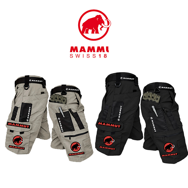Pánské letní outdoorové prodyšné víceúčelové taktické šortky MAMMUT® nové (2 balení)