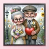 Old Couple-11CT Stamped Cross Stitch 40*40cm/15.75*15.75in tapestrymarket