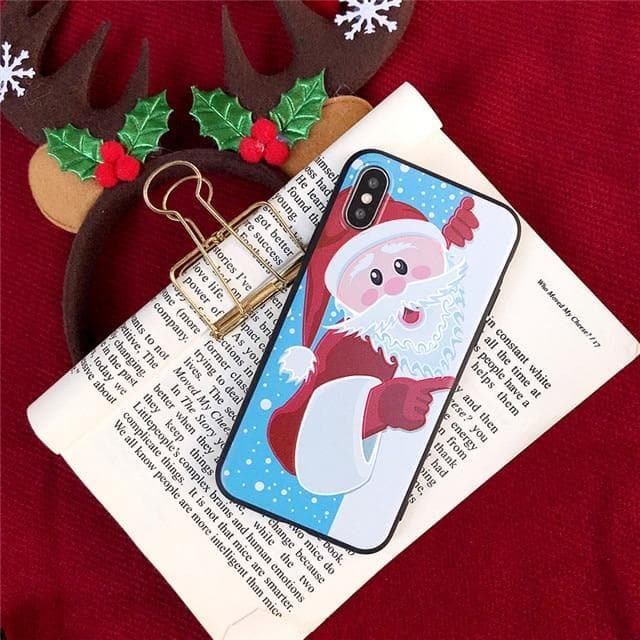 Santa Claus Christmas Pone Case Cover for iphone XR XS Max iphone 6 6s 7 8 Plus X SS0126