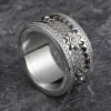 🎄Christmas Sales 49% OFF🔥925 Sterling Silver Personalized Stress Reducing Rotatable Gear Ring