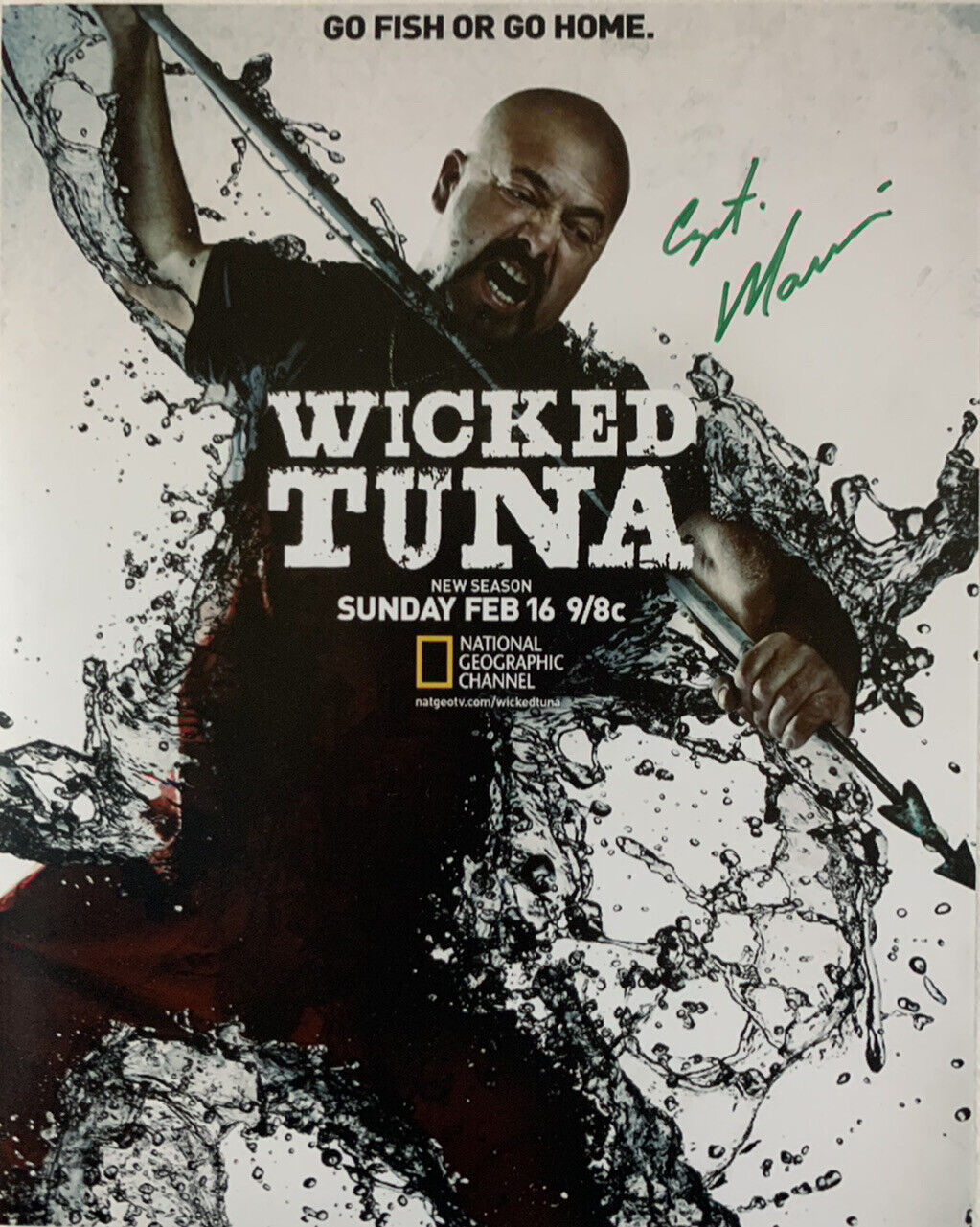 DAVE MARCIANO HAND SIGNED 8x10 Photo Poster painting WICKED TUNA TV SHOW AUTOGRAPH COA