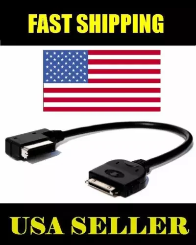 Dronehint Music Interface Cable for iPod IPhone Adaptor Cord Plug Aux fits Audi AMI System (For: Audi Sport) Parts