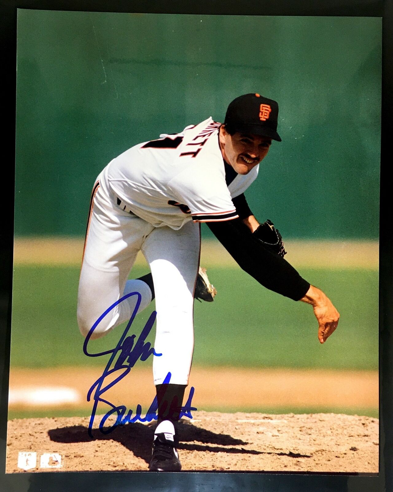 John Burkett Signed 8x10 Photo Poster painting San Francisco Giants Texas Rangers Atlanta Braves