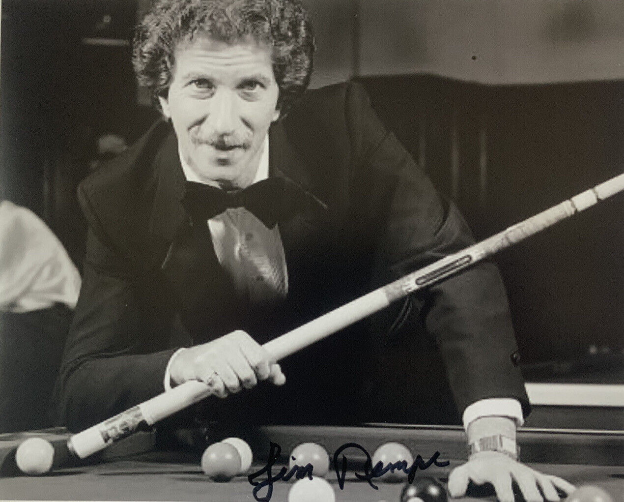 JAMES REMPE HAND SIGNED 8x10 Photo Poster painting BILLIARDS POOL AUTOGRAPHEDAUTHENTIC COA
