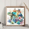 Sea Turtle - 11CT Stamped Cross Stitch 40*40cm/15.75*15.75in