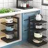 Heavy Duty Pan Organizer 4 Layer Pan Organizer Rack for Dutch Oven Cast-iron Pan