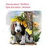 Diamond Painting-Partial Round Drill Cute Dog