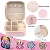 (US Local)DIY Lotus Diamond Painting Kit Rotatable Mirror w Diamond Painting Jewelry Box