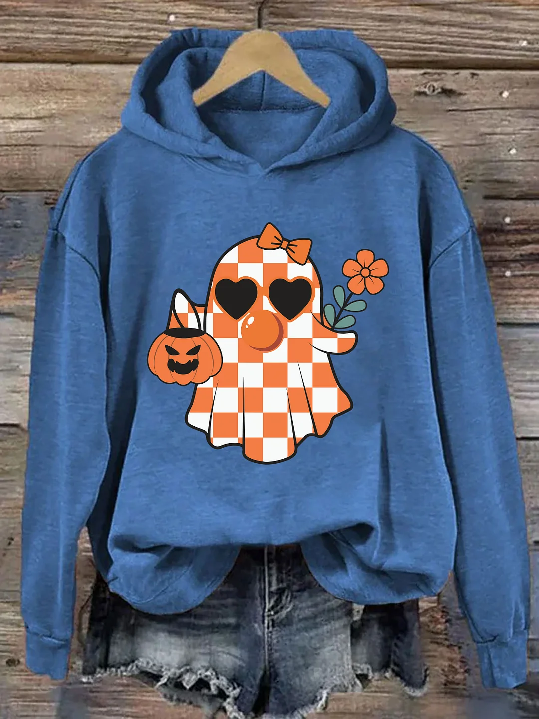 Cute Ghost Blowing Bubble Hoodie