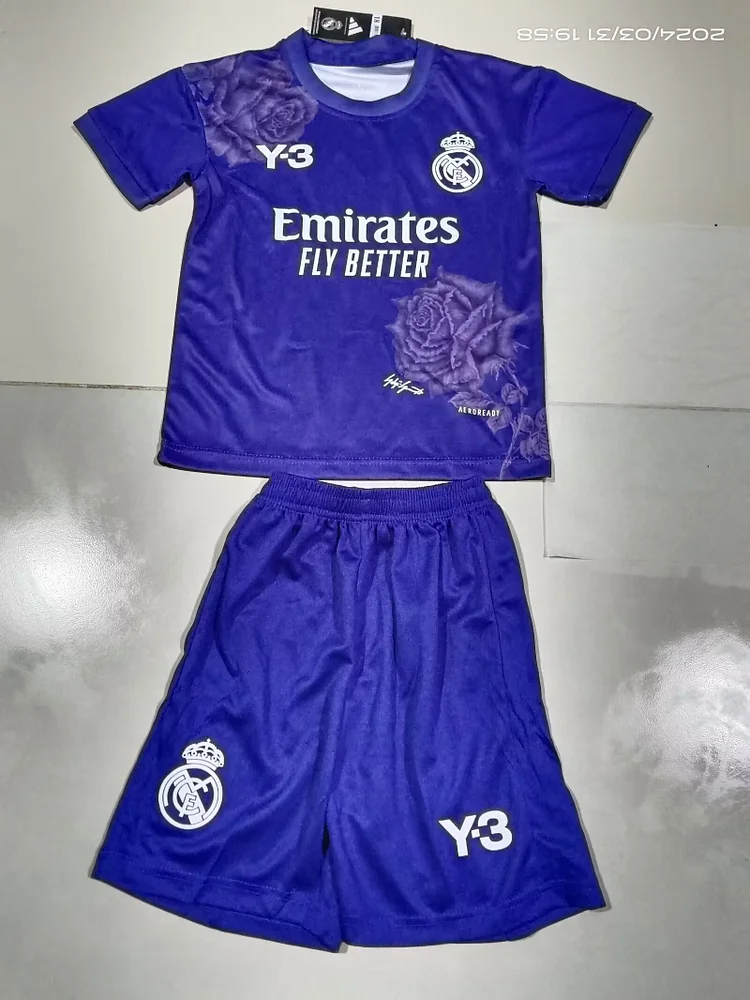 2024/25 Real Madrid Y3 kids' jersey .