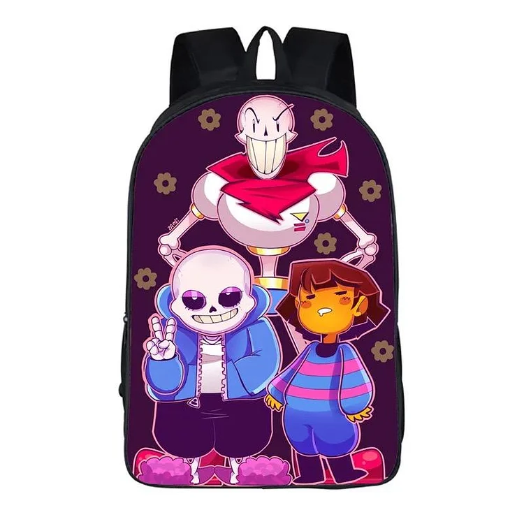 Mayoulove Game Undertale Sans #8 Cosplay Backpack School Notebook Bag-Mayoulove